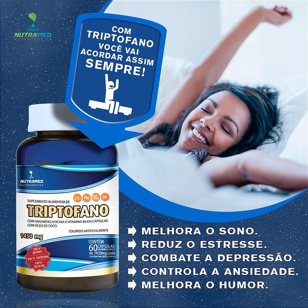 Triptofano Vit. B3, B6 e Magnésio Kit com 5 unidades