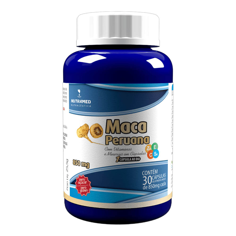 Maca Peruana Nutramed Com 30 Cápsulas