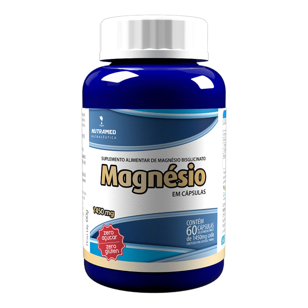 Magnésio Bisglicinato Nutramed Com 60 Cápsulas