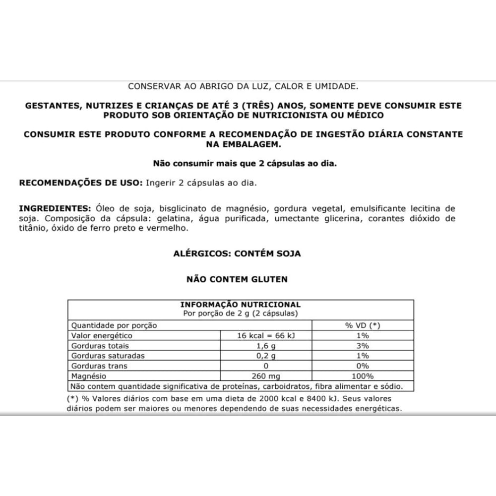 Magnésio Bisglicinato Nutramed Com 60 Cápsulas