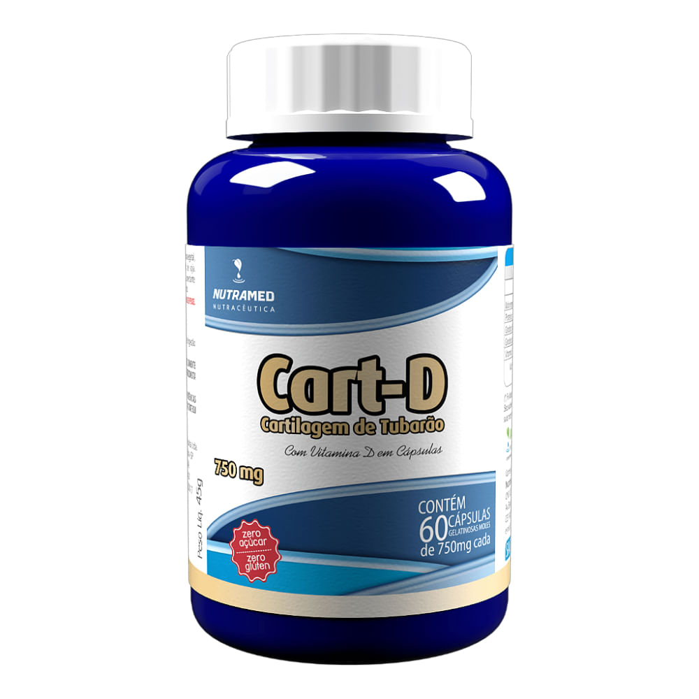 Cart D Cartilagem de Tubarão Nutramed 60 Cápsulas