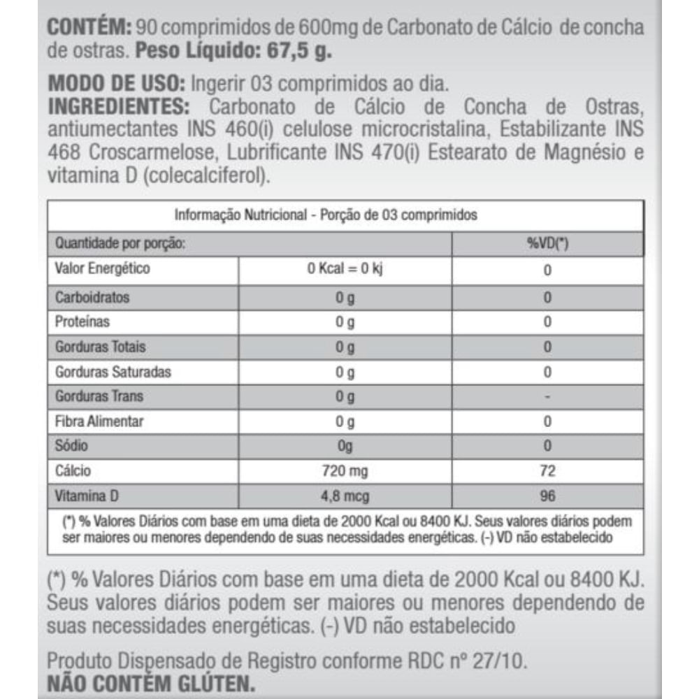 Suplemento Soma Cal + D Nutramed Com 90 comprimidos