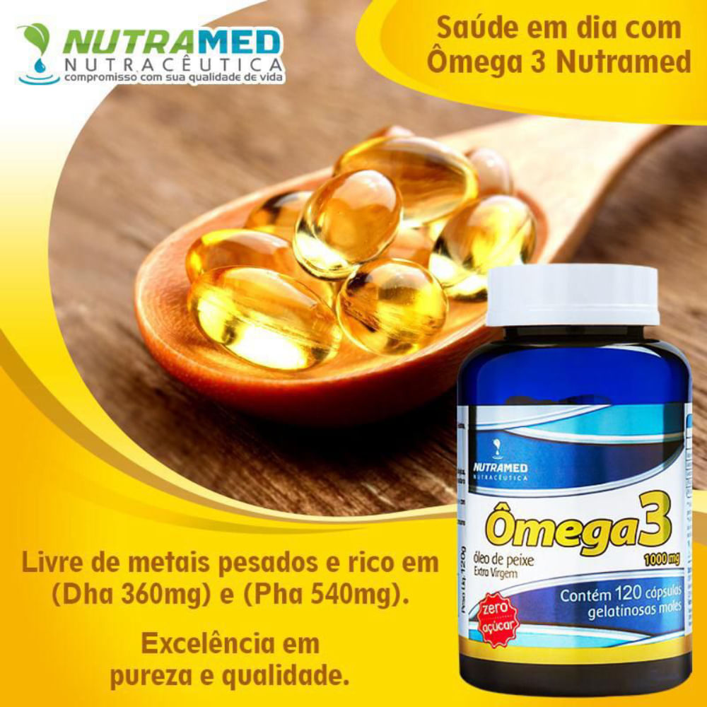 Ômega 3 Nutramed 1000mg 100 cápsulas