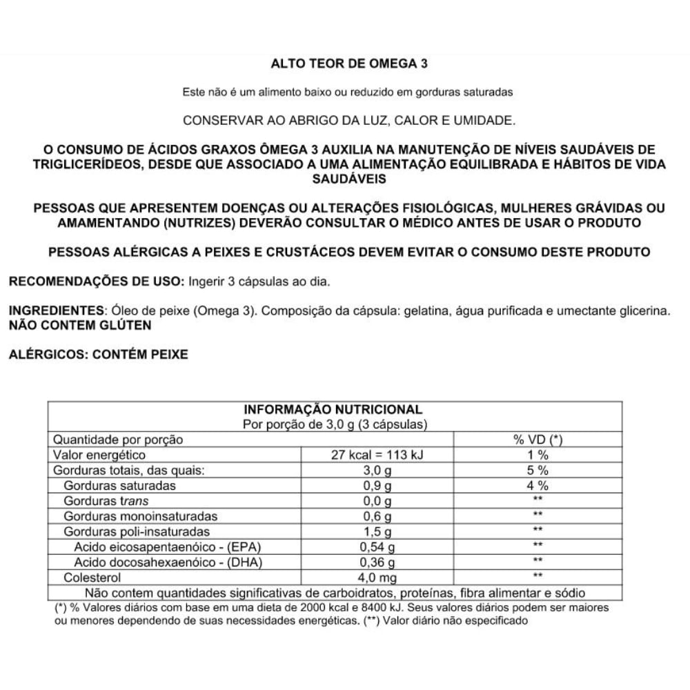 Ômega 3 Nutramed 1000mg 100 cápsulas