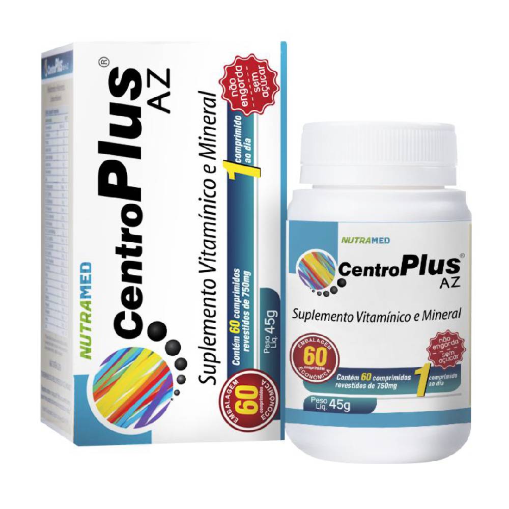 Polivitamínico Centroplus A-z Nutramed 60 Comprimidos