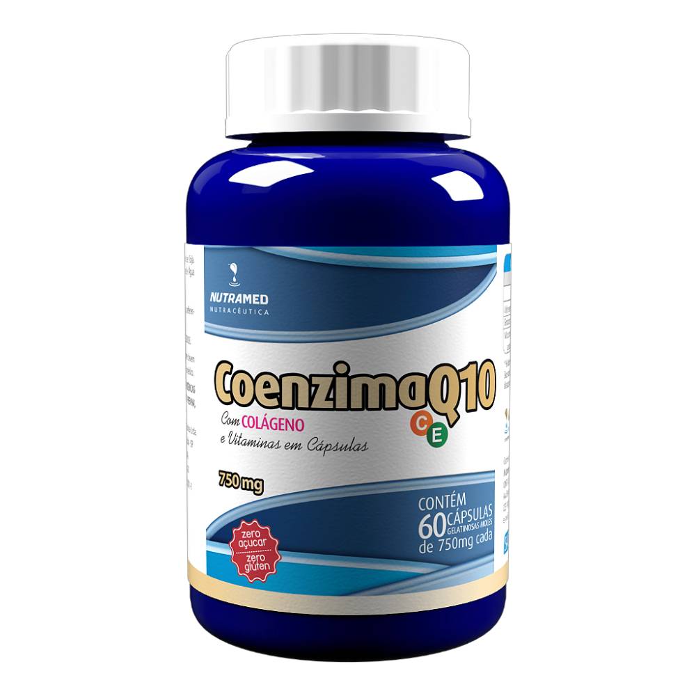 Coenzima Q10 + Colágeno e Vitaminas C e E Nutramed 60 cápsulas