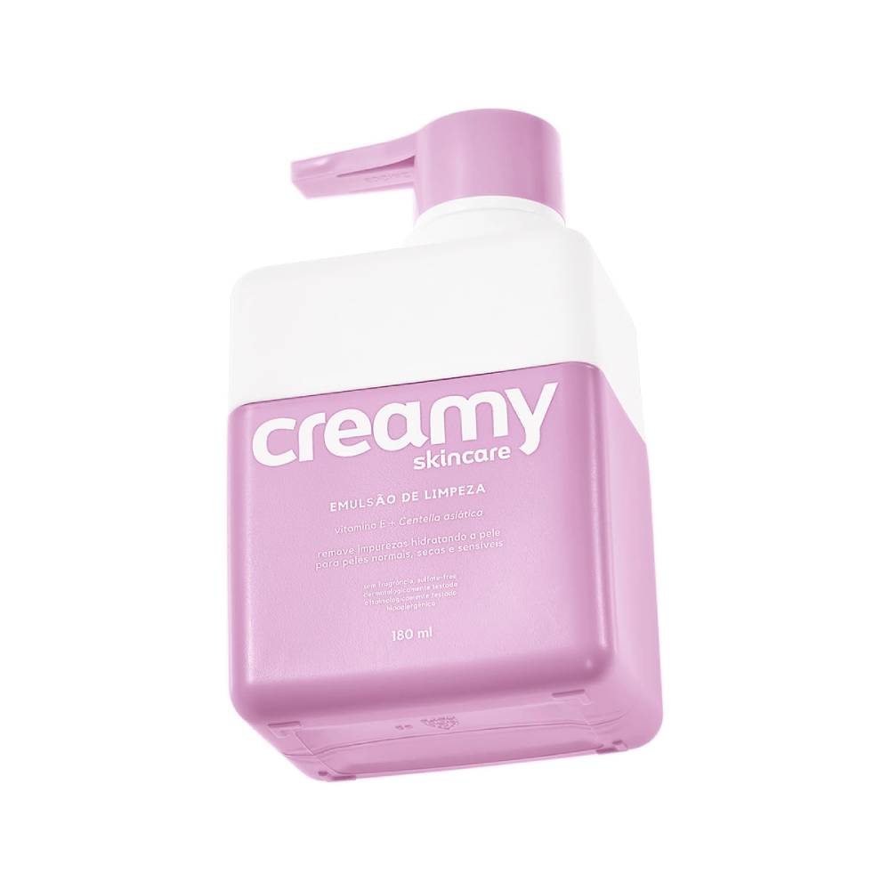 Limpador Facial Hidratante Creamy Emulsão De Limpeza 180G