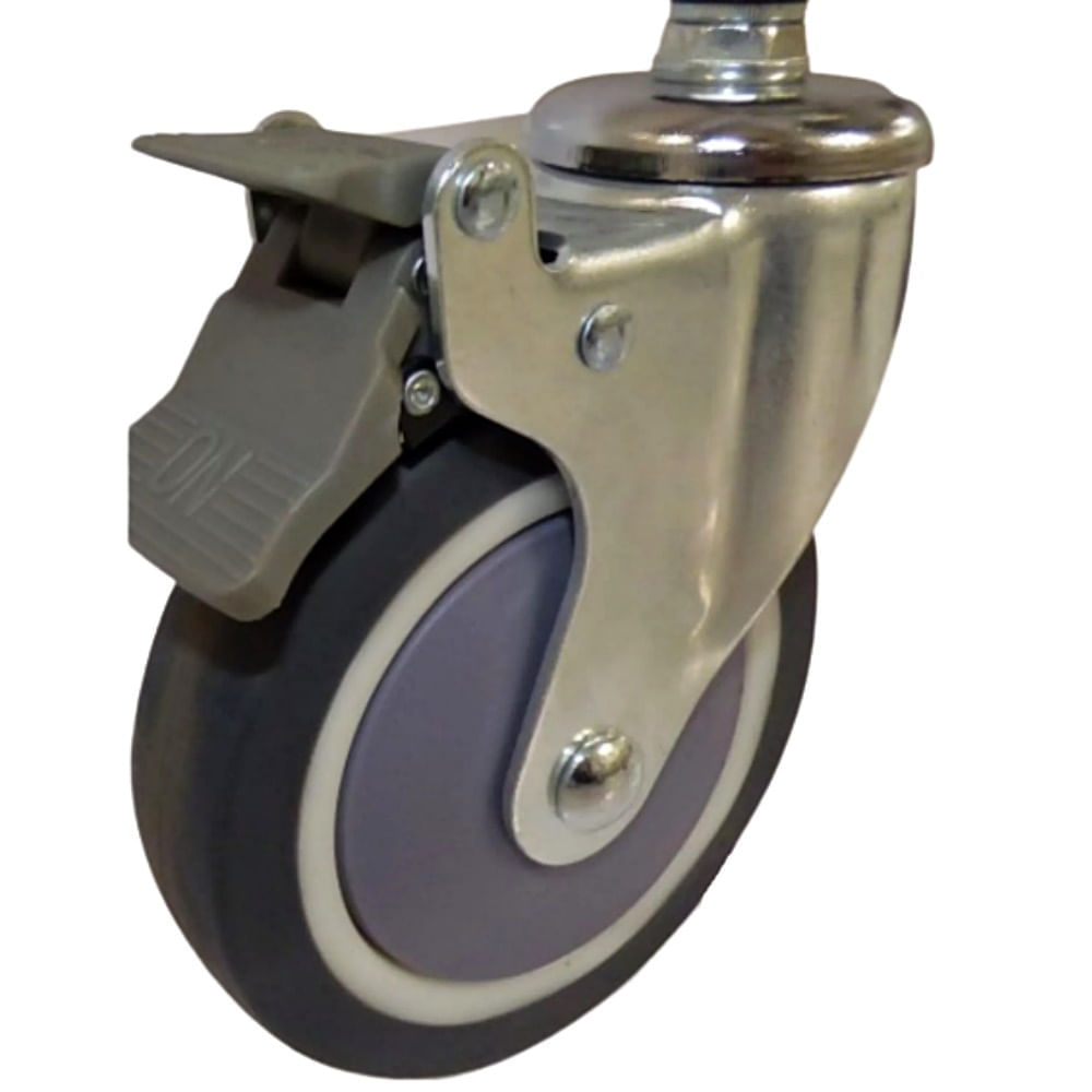 Roda com Pneu Maciço 5 Para Cadeira Higienica Zimex ALK699L