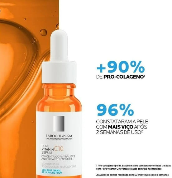 Sérum Anti Idade Pure Vitamin C10 La Roche Posay 30ml