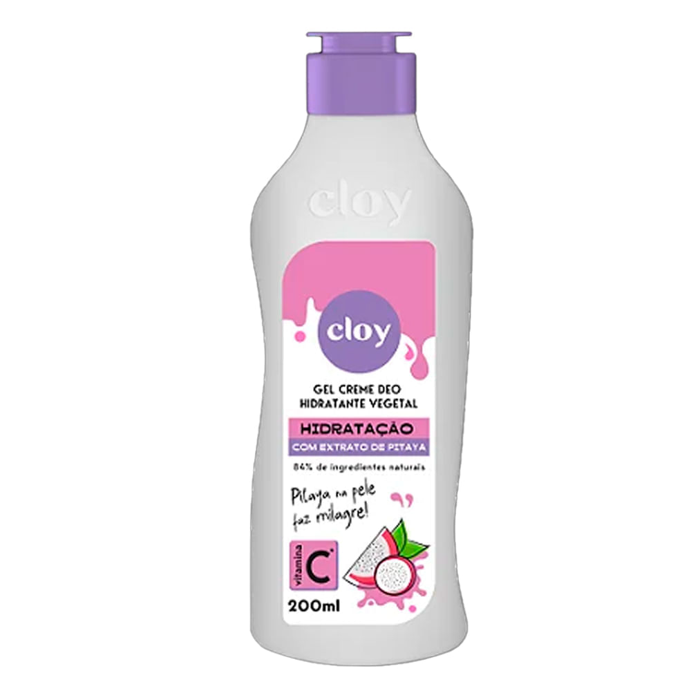 Gel Creme Deo Hidratante Vegetal Cloy 200ml