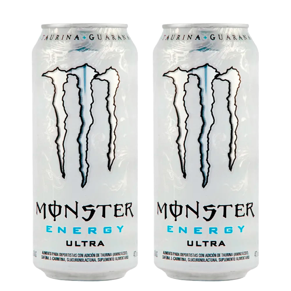 Kit Energético Monster Energy Ultra Lata 473ml Com 2 unidades
