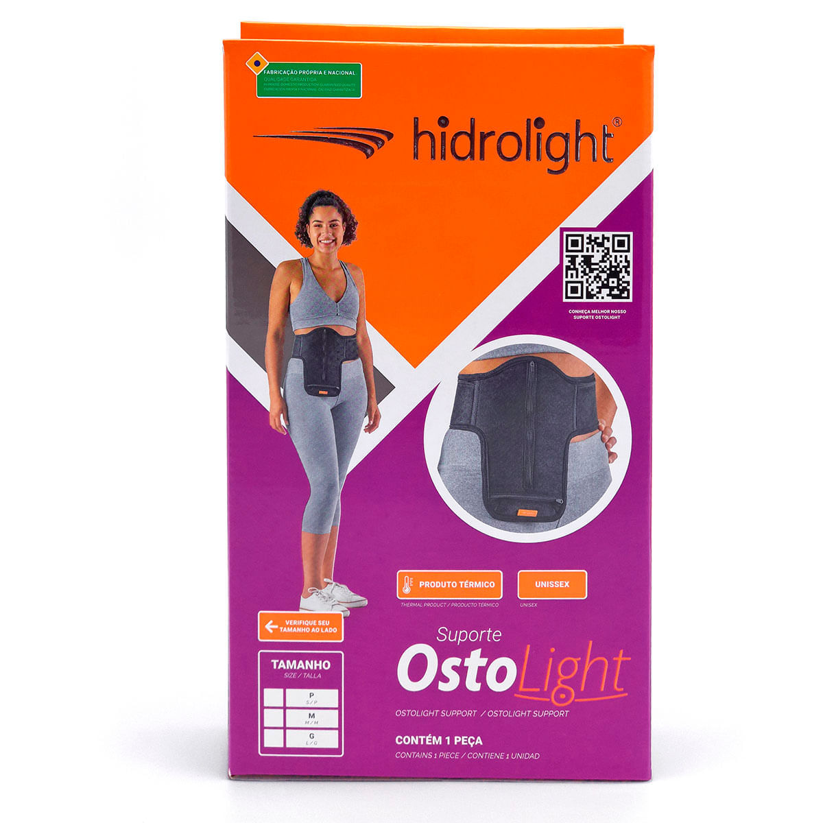Suporte Bolsa de Colostomia Ostolight Hidrolight Tamanho P