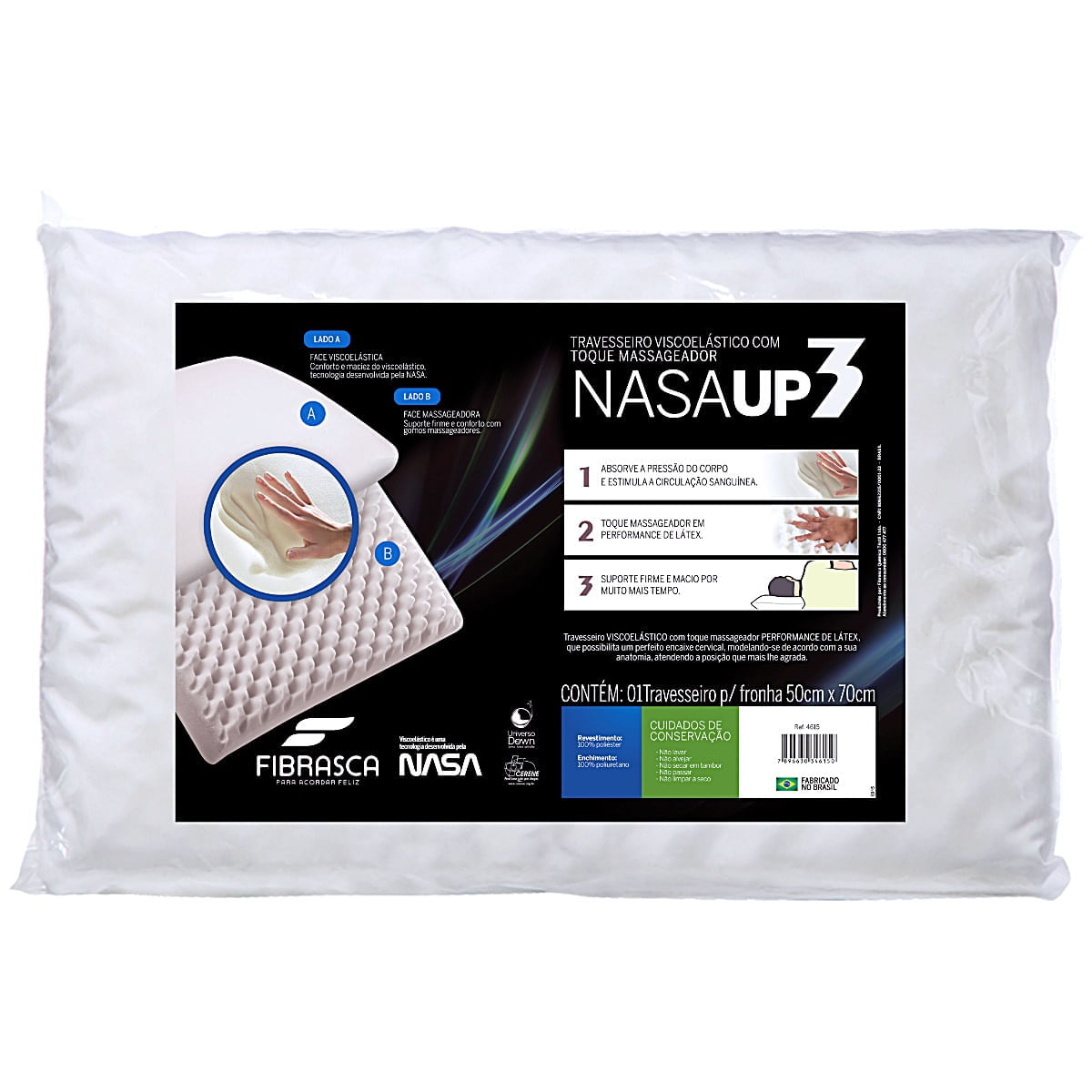 Travesseiro Nasa Up 3 Fibrasca