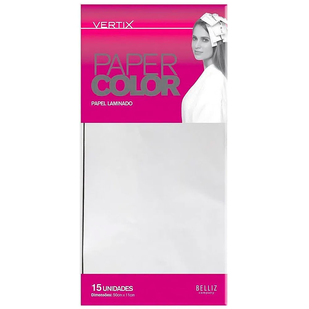 Papel LaminadoPara Mechas  Vertix 15 Unidades