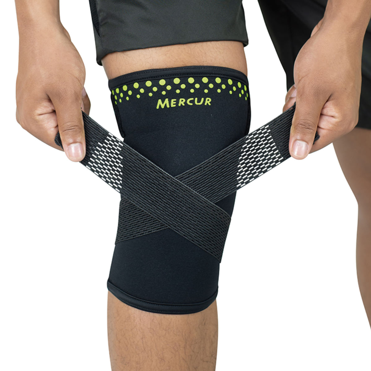 Joelheira De Termocompressão Com Cintas Cruzadas Mercur Tamanho P
