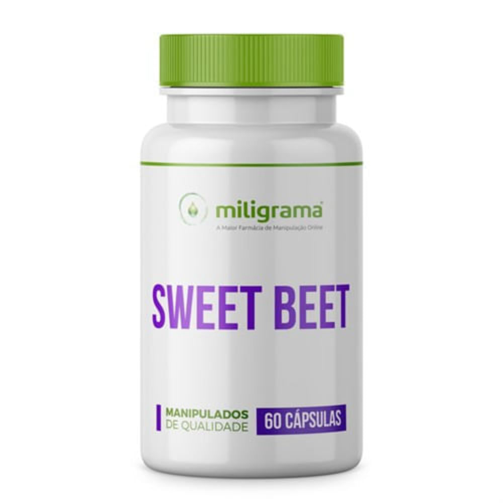 Sweet Beet Beterraba Extrato Seco 500mg  60 Cápsulas