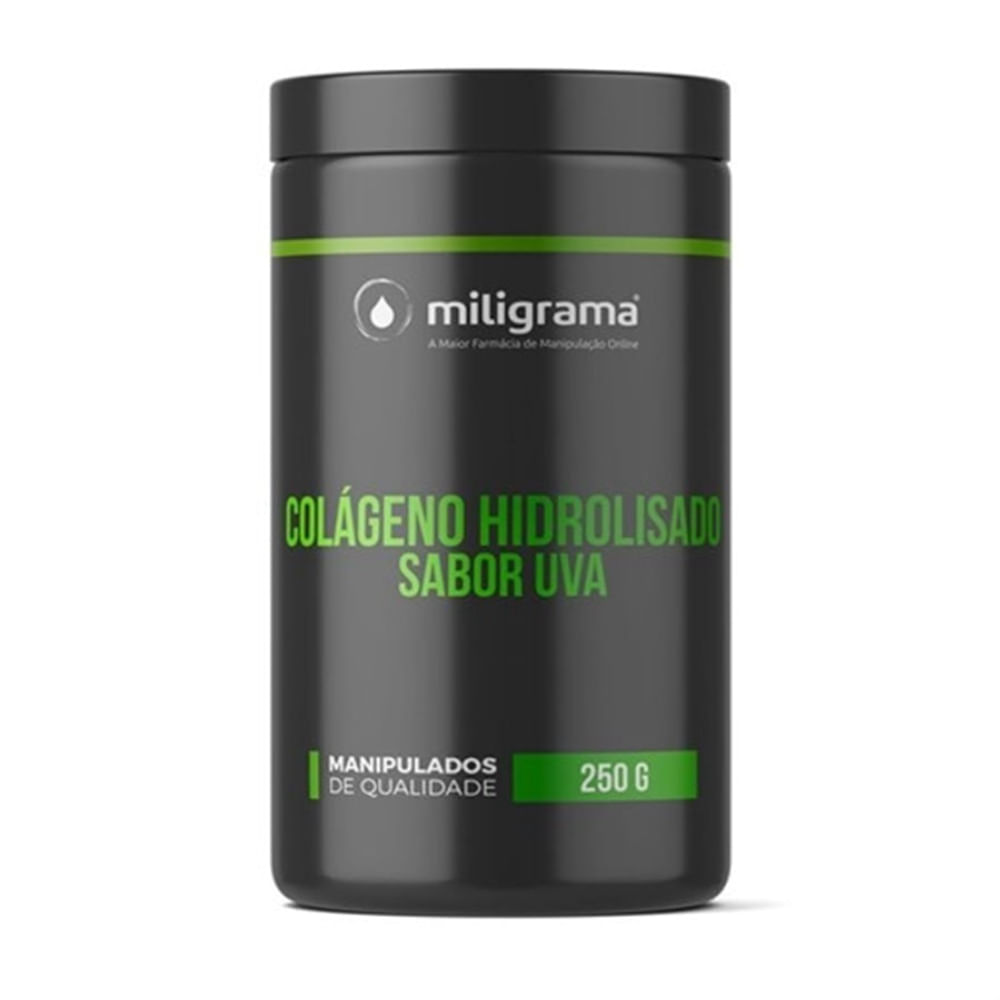 Colágeno Hidrolisado 250 Gramas Sabor Uva