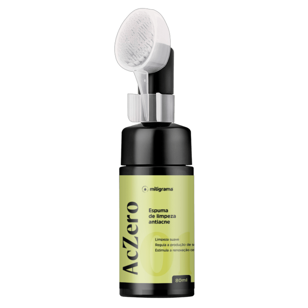 Espuma de Limpeza Antiacne Linha Aczero 80ml