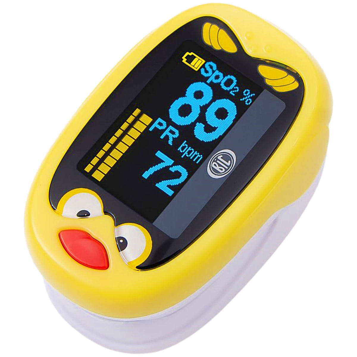 Oxímetro Pediátrico Recarregável K1 Amarelo BIC