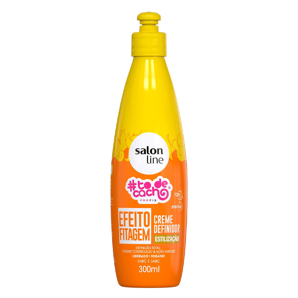 Creme De Pentear Definidor Salon Line To De Cacho Efeito Fitagem 300ml