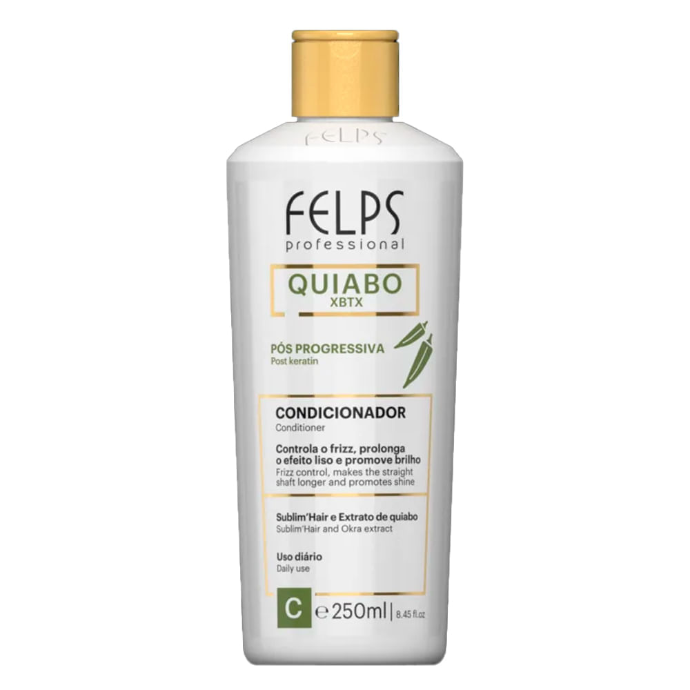 Condicionador Felps Professional Quiabo Xbtx Pós Progressiva 250ml