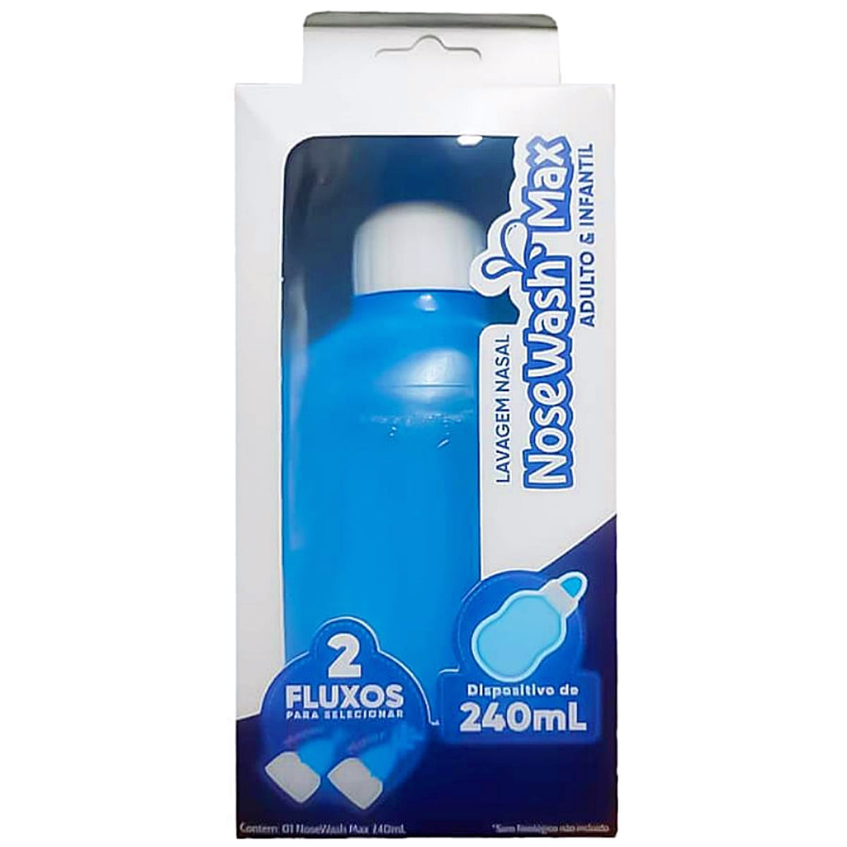 Dispositivo Para Lavagem Nasal Nosewash Max Adulto/infantil 240ml