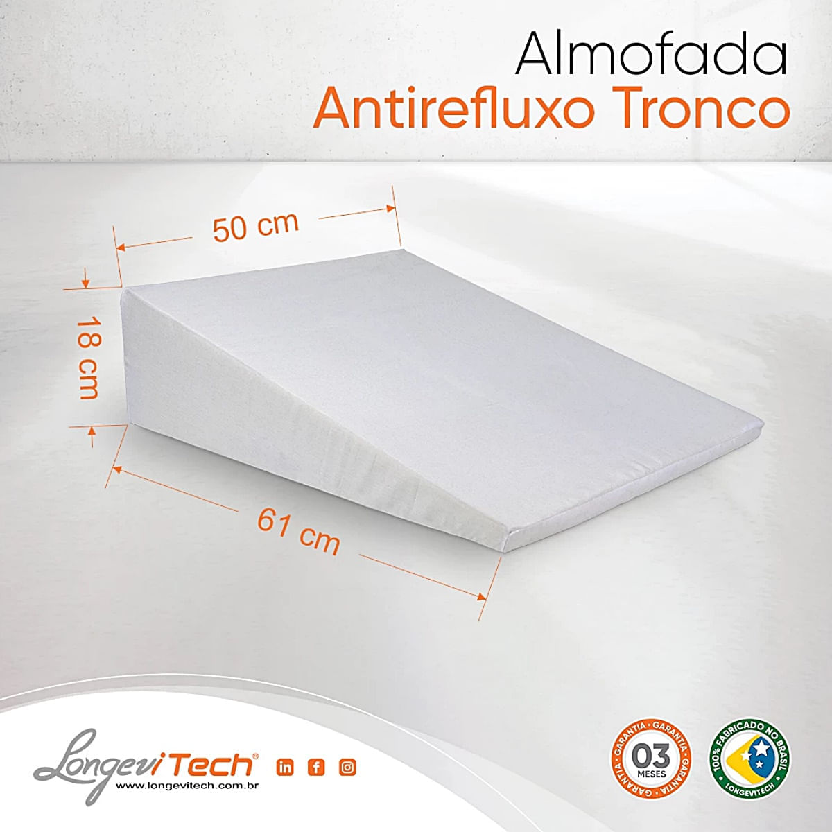 Almofada Antirefluxo Tronco LongeVitech