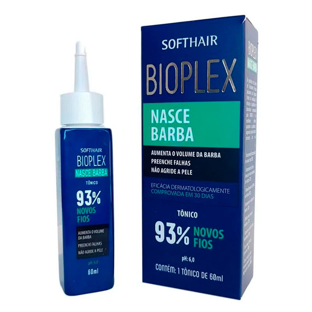 Tônico Capilar Soft Hair Bioplex Nasce Barba 60ml