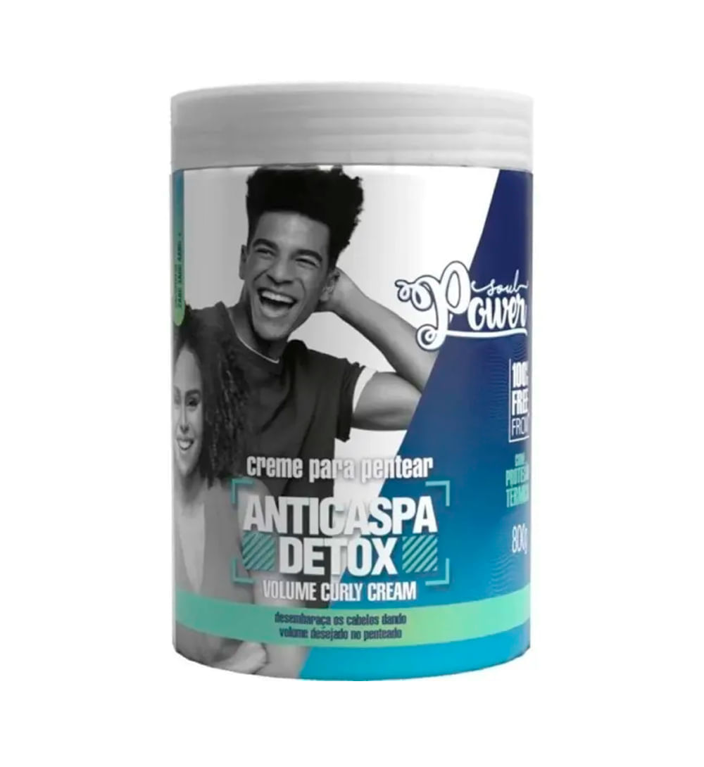 Creme de Pentear Soul Power Anticaspa Detox Curly 800g