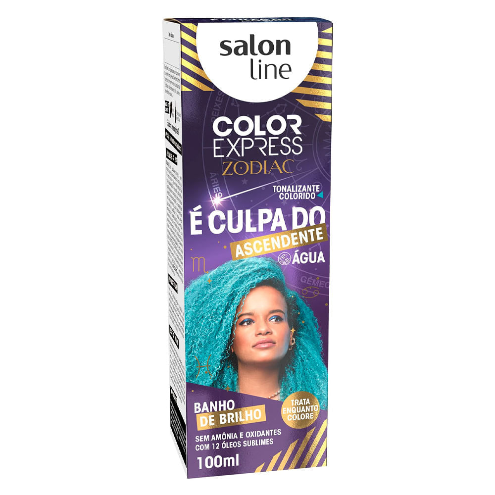 Tintura Tonalizante Salon Line Color Express Zodiac Verde Água