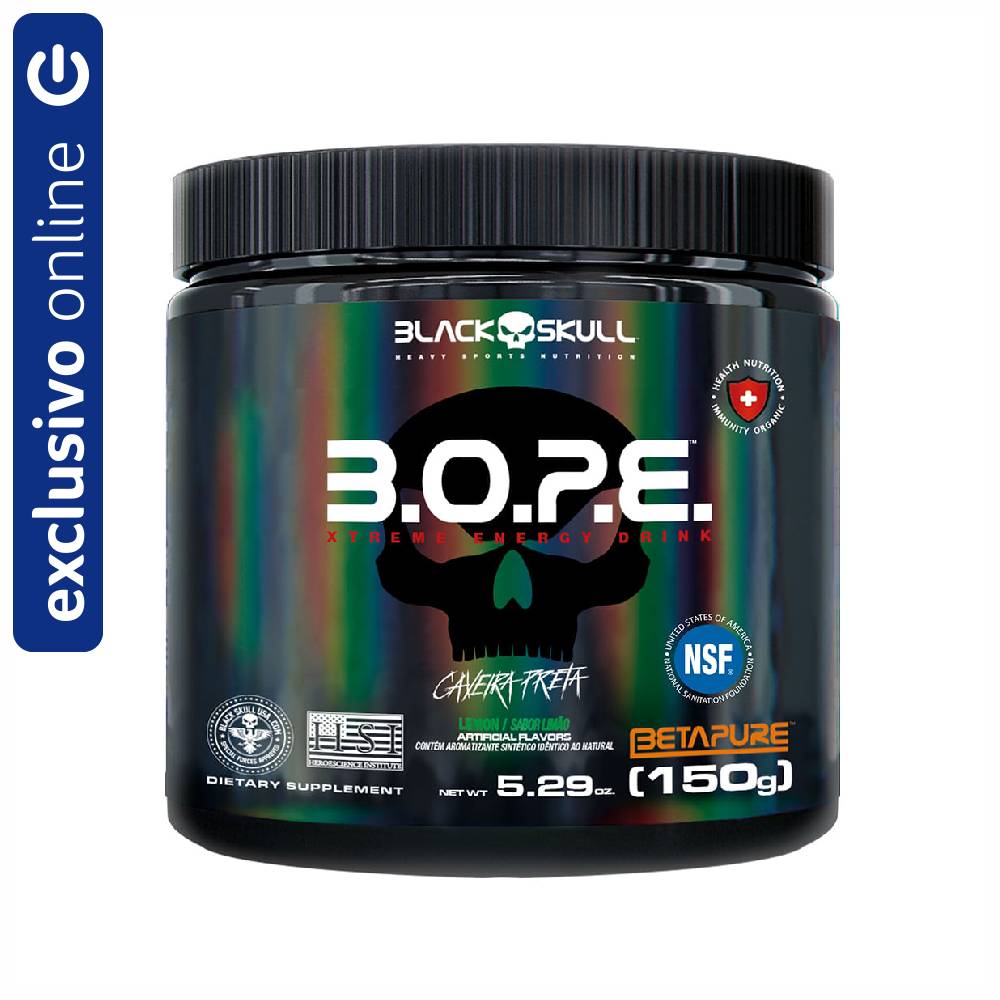 PRÉ TREINO B.O.P.E LIMÃO BLACK SKULL 150G N/A