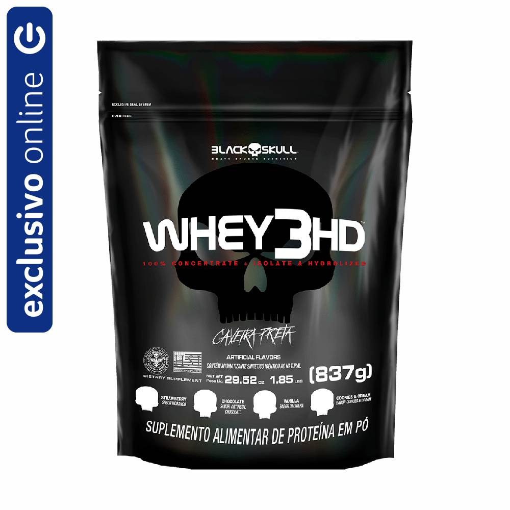 WHEY 3HD COOKIES & CREAM BLACK SKULL REFIL WPC WPI E WPH 837G N/A