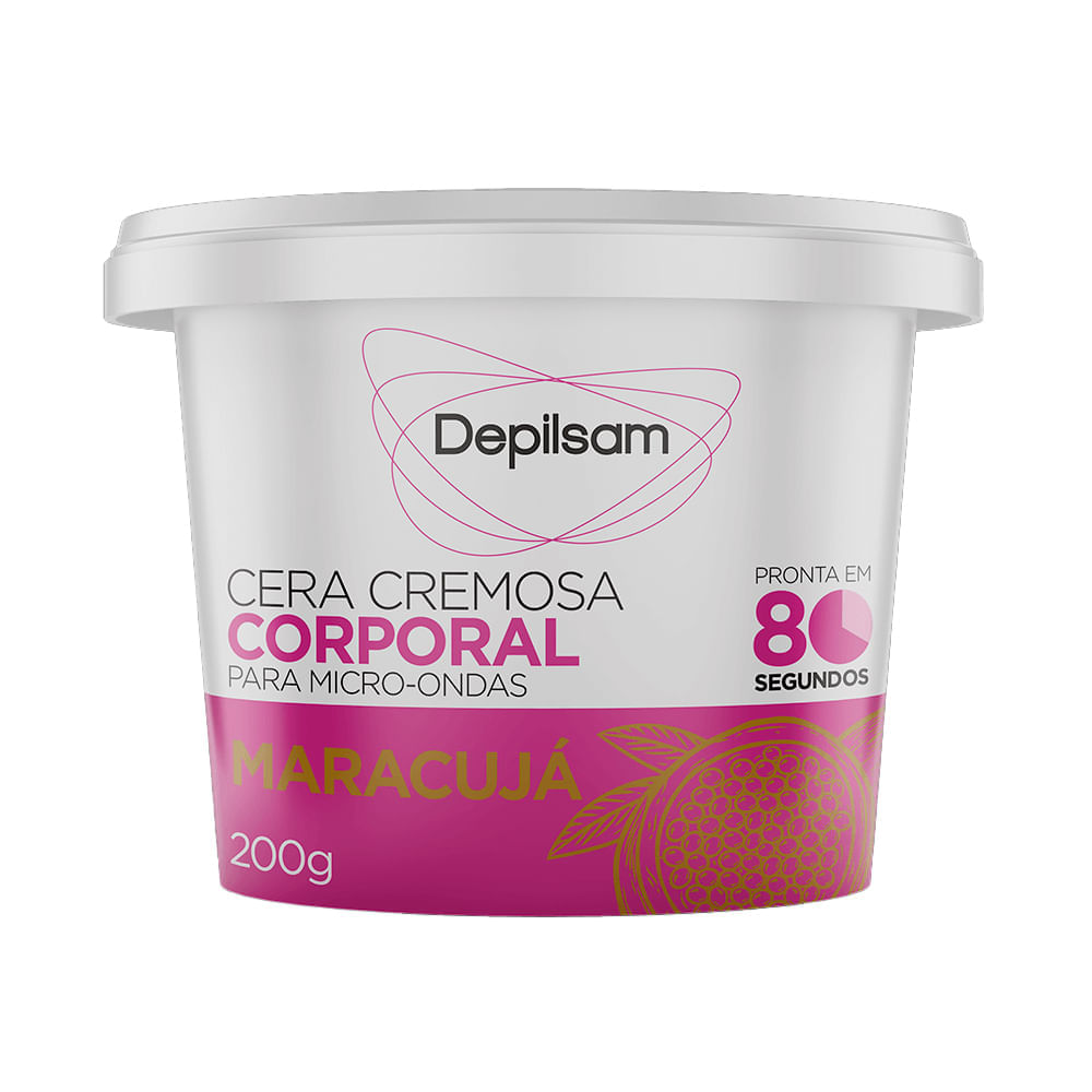 Cera Quente Depilsam Para Microondas Maracujá 200g