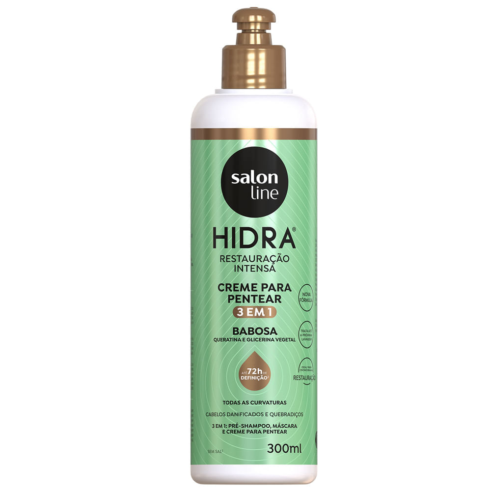 Creme De Pentear Salon Line Hidra 3 Em1 Babosa 300ml