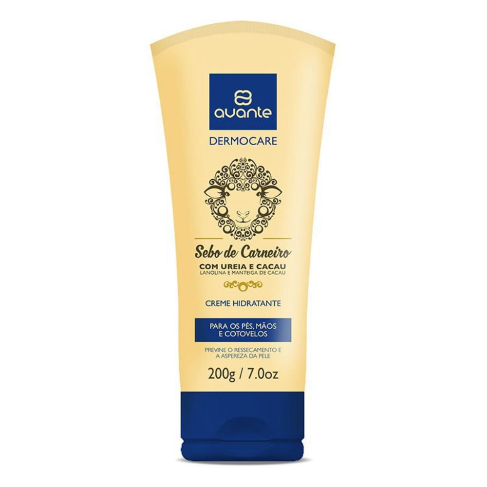 Creme Avante Sebo De Carneiro Com Ureia E Cacau 200ml