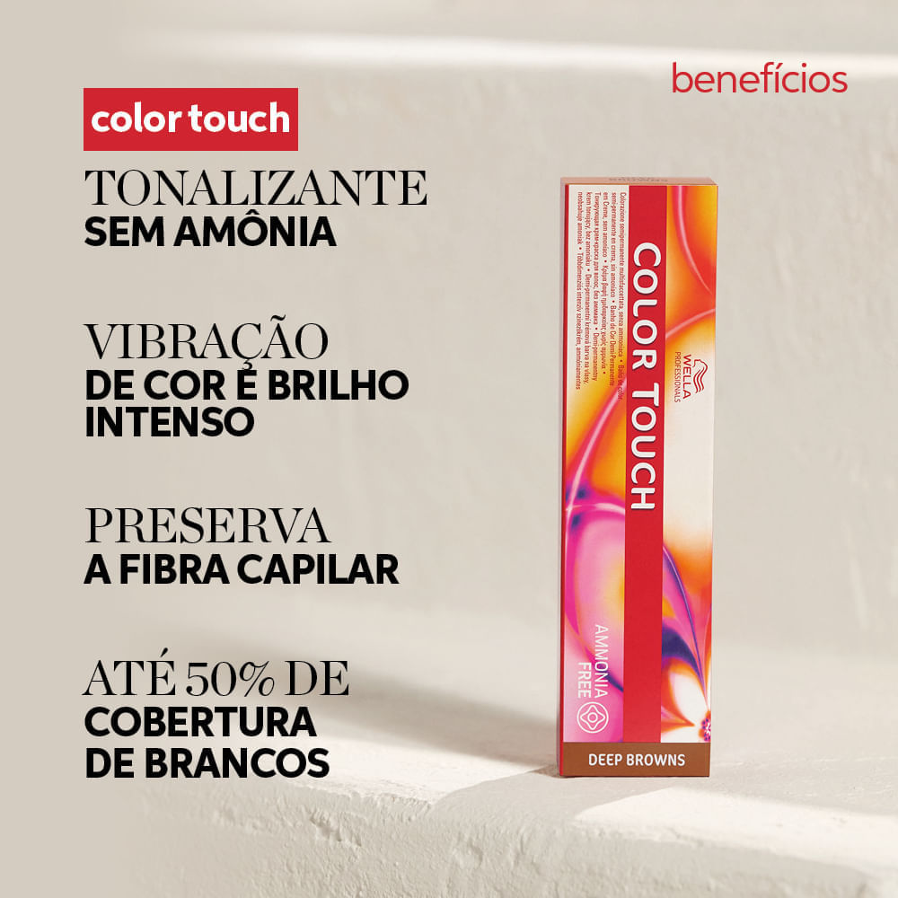 Tonalizante Color Touch Louro Escuro Intenso Natural Marrom 66/07