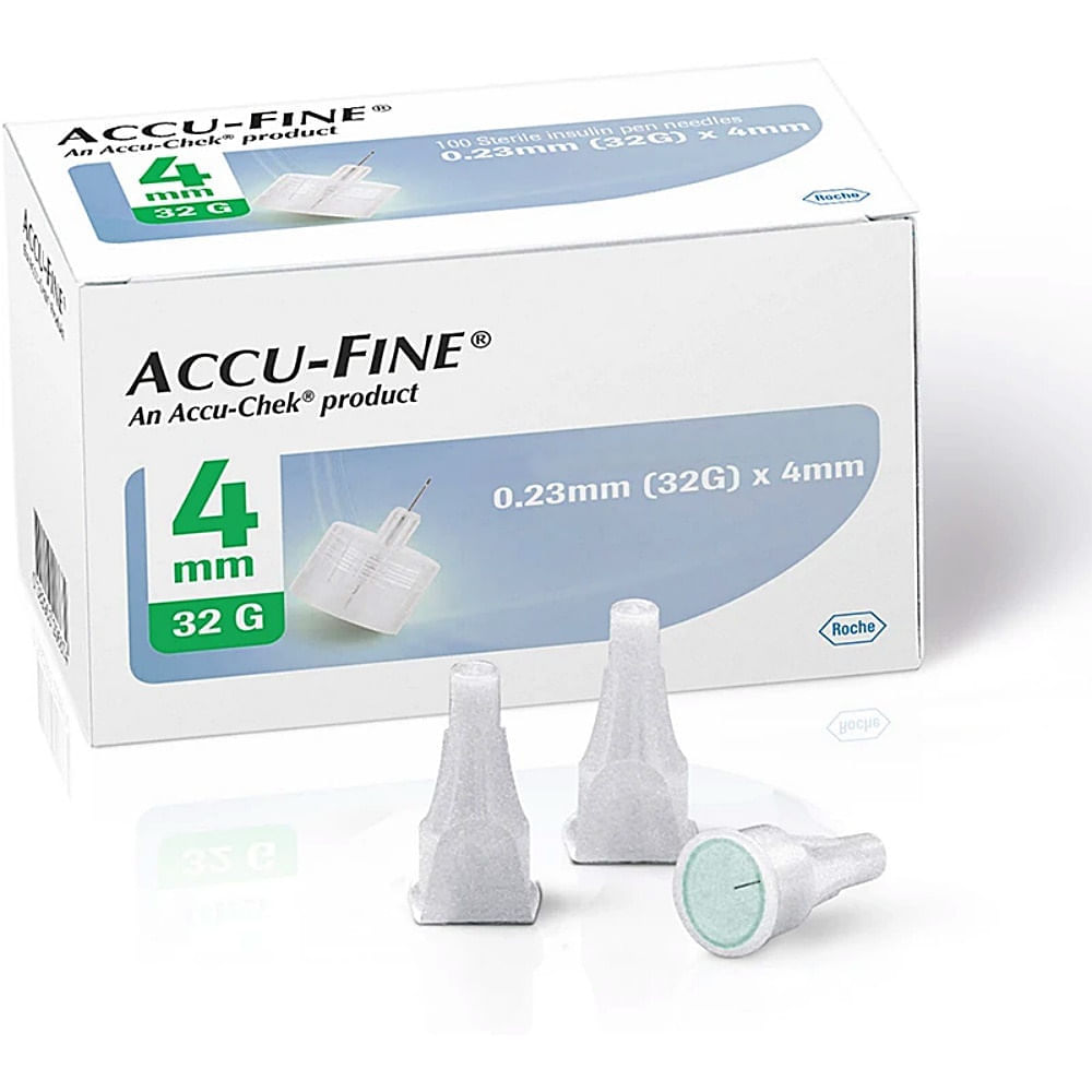 Agulha Caneta Insulina Accu Fine Roche
