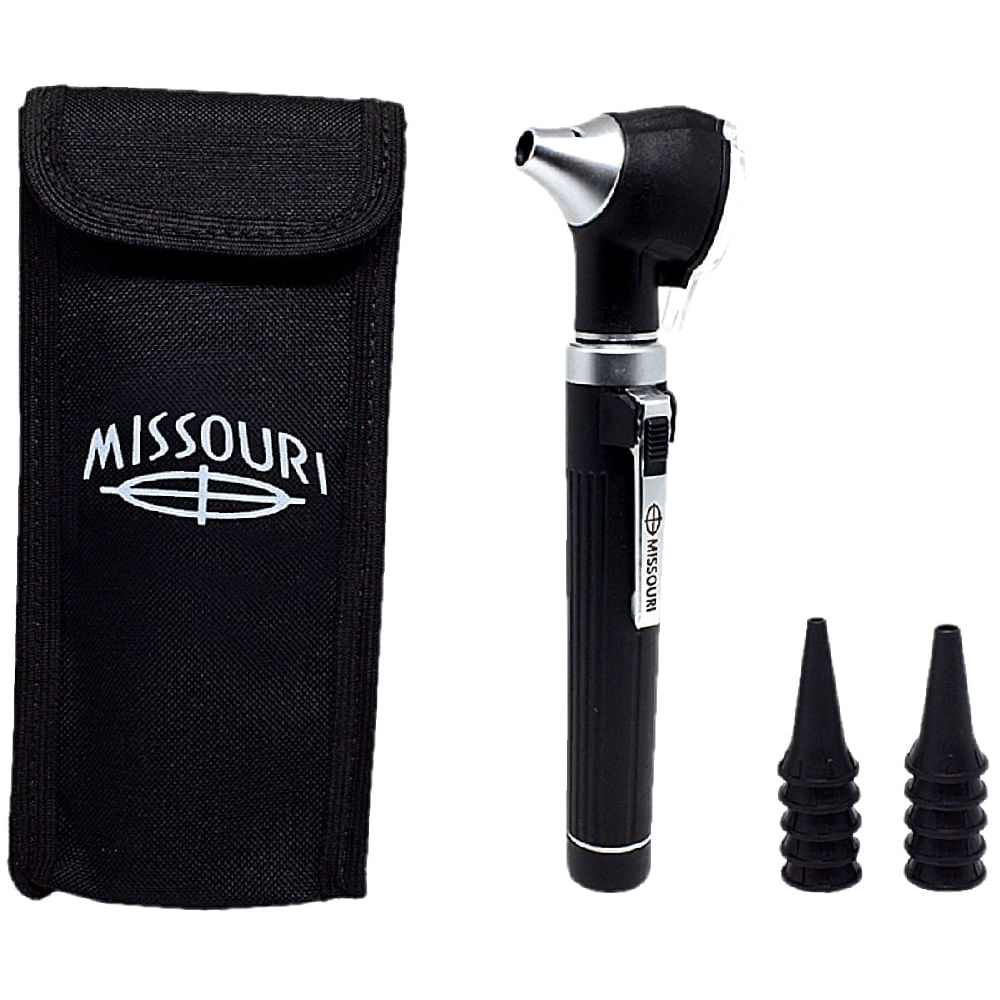 Mini Otoscópio Preto Missoure