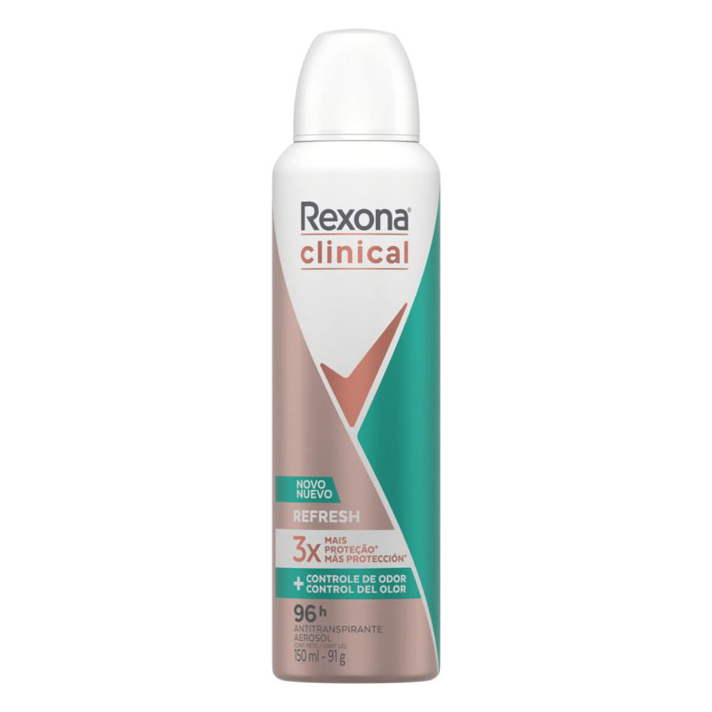 Antitranspirante Aerosol Rexona Clinical Refresh 150ml