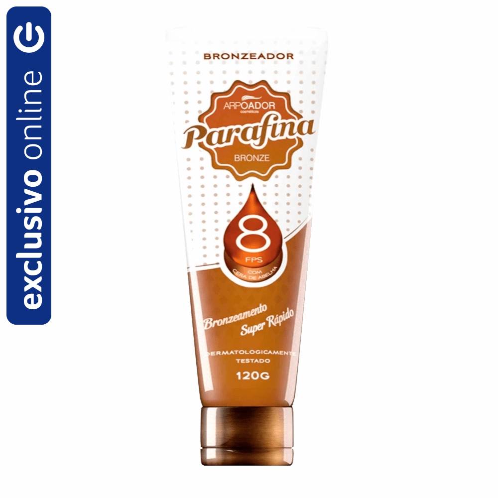 PARAFINA BRONZEADOR PARAFINA BRONZE FPS 8 BISNAGA 120G