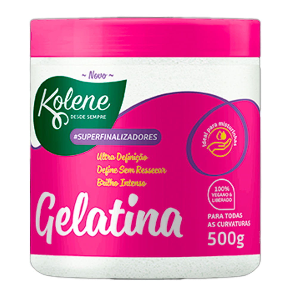 Gelatina Modeladora Kolene Superfinalizadores Rosa 500g