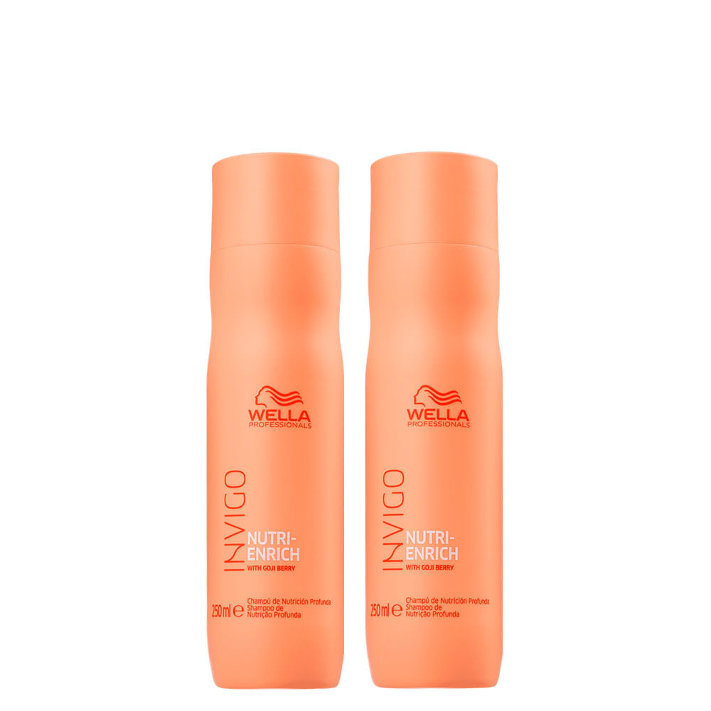 Kit Wella Professionals Invigo Nutri Enrich Shampoo 250 Ml 2 Unidades