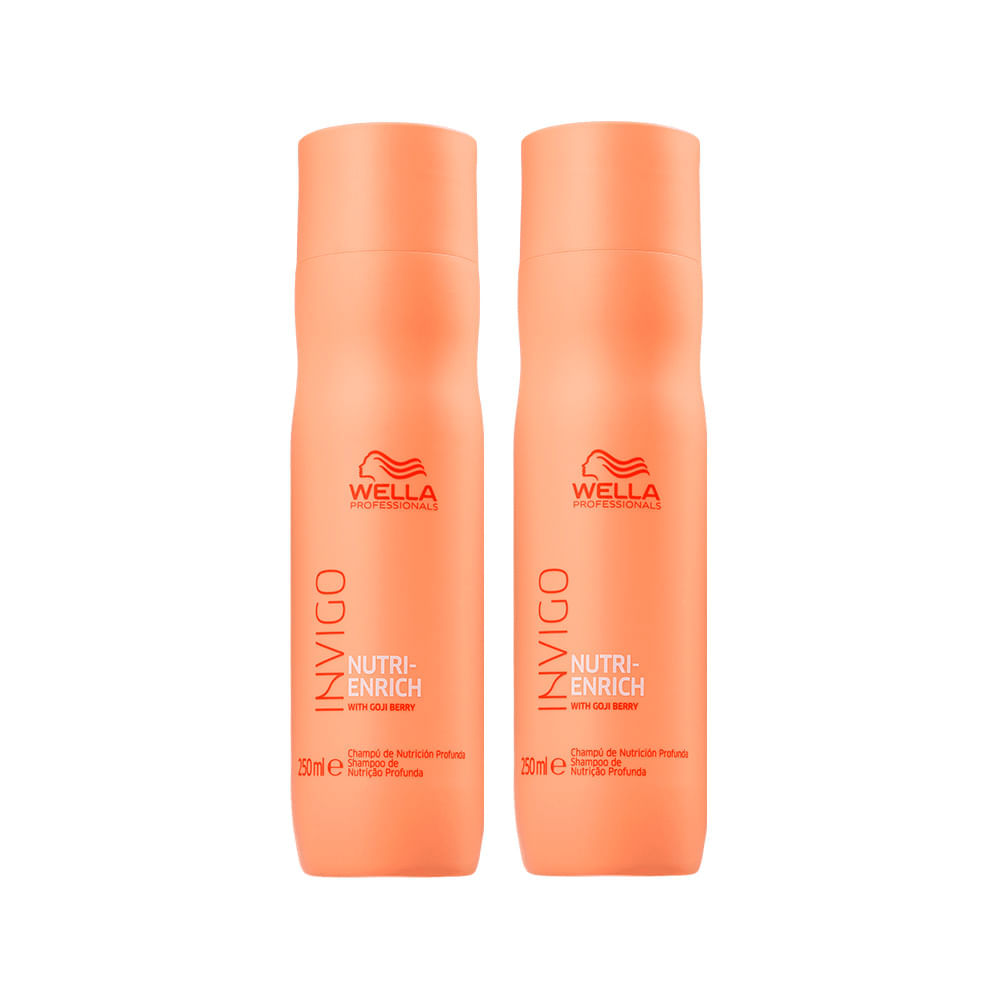 Kit Wella Professionals Invigo Nutri Enrich Shampoo 250 ml 2 Unidades