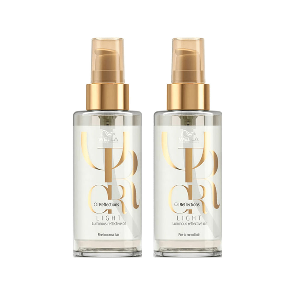 Kit Wella Professionals Oil Reflections Light Óleo Capilar 100 ml 2 Unidades