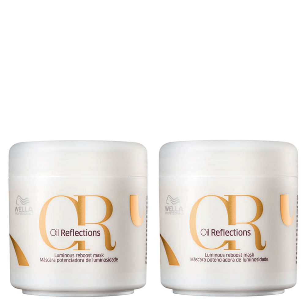 Kit Wella Professionals Oil Reflections Máscara de Brilho 150 ml 2 Unidades