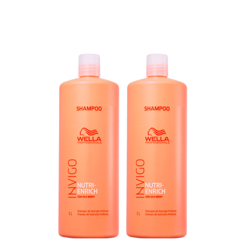 Kit Wella Professionals Invigo Nutri Enrich Shampoo 1000 Ml 2 Unidades