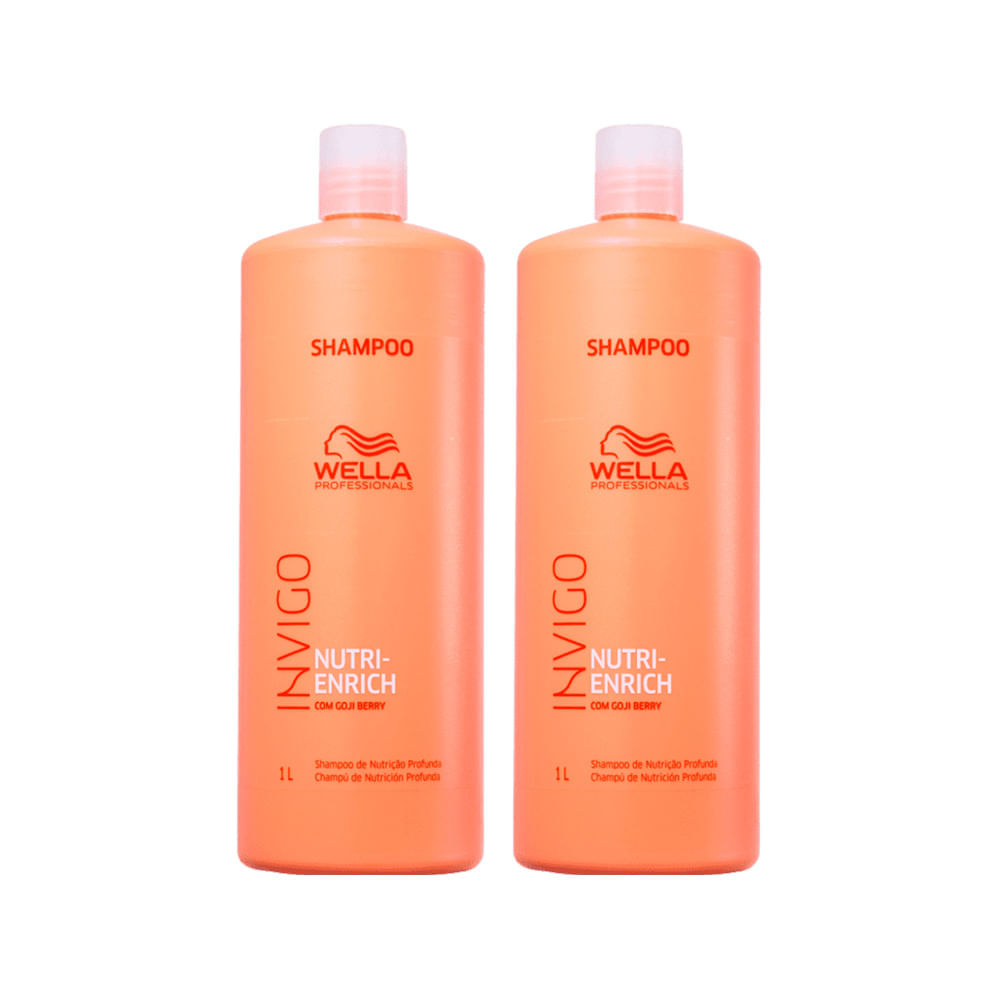 Kit Wella Professionals Invigo Nutri Enrich Shampoo 1000 ml 2 Unidades