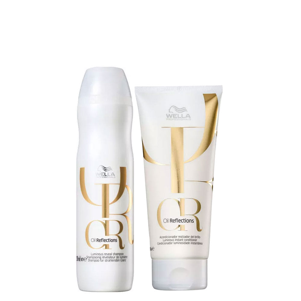 Kit Wella Oil Reflections - Shampoo 250 Ml + Condicionador 200 Ml
