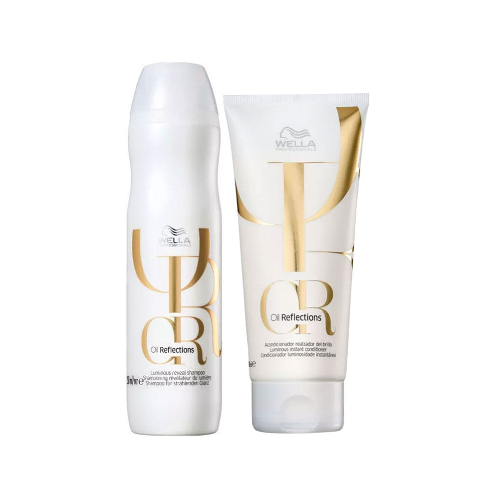 Kit Wella Oil Reflections - Shampoo 250 ml + Condicionador 200 ml