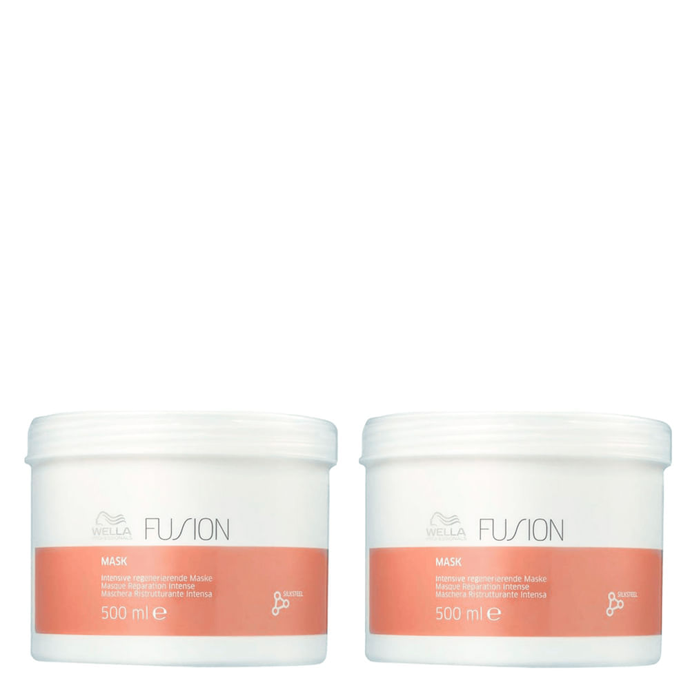 Kit Wella Professionals Fusion Máscara de Reparação 500 ml 2 Unidades